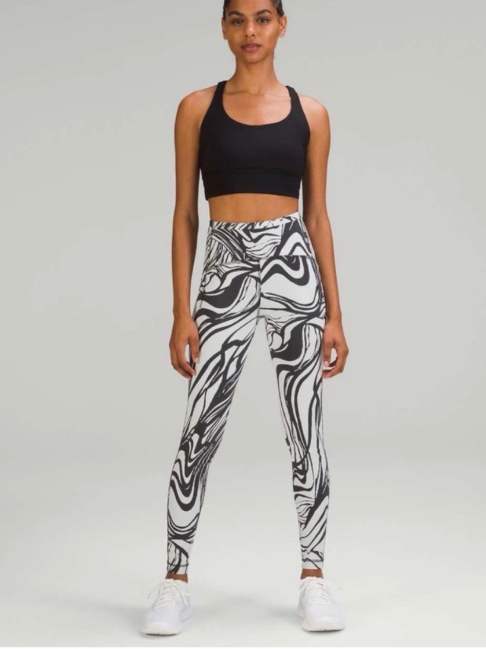 NWOT lululemon Swift speed jacquard leggings swirl pattern size 4